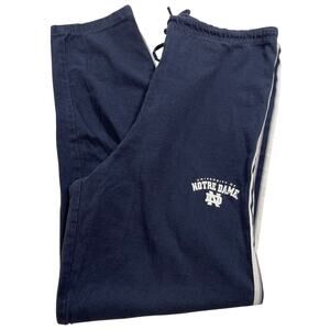 Vintage Y2K Notre Dame Drawstring Athletic Sweatpants, Mens Small, Made in USA